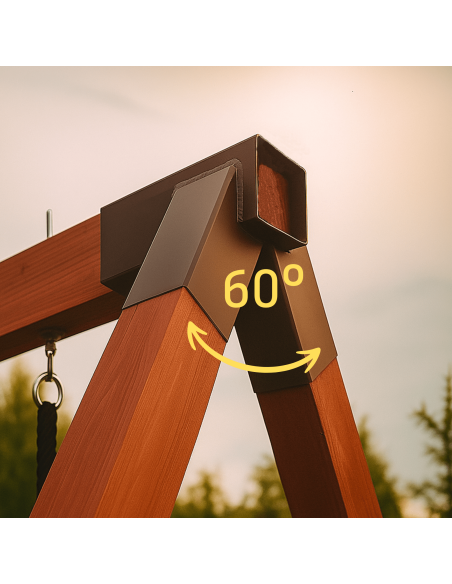 Łącznik do kantówki 100x100 mm – do huśtawki ogrodowej