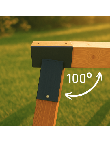 3x Łącznik do kantówki 100x100 mm – do huśtawki ogrodowej