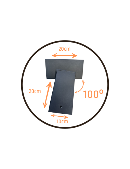 3x Łącznik do kantówki 100x100 mm – do huśtawki ogrodowej