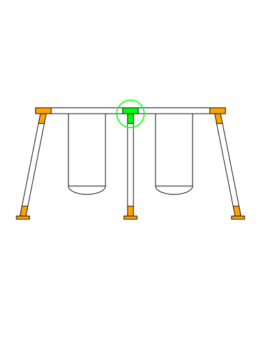 Łącznik do kantówki 100x100 mm – do huśtawki ogrodowej