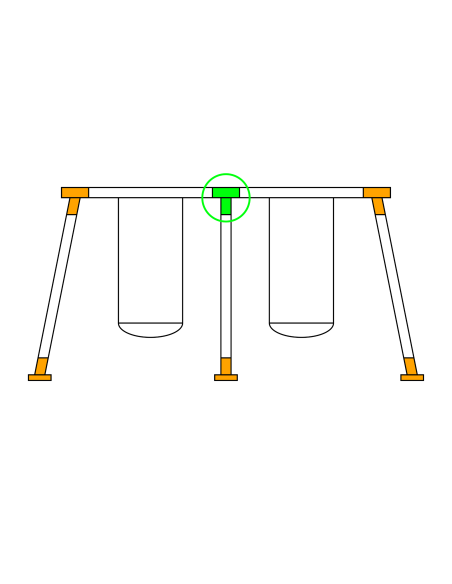 Łącznik do kantówki 100x100 mm – do huśtawki ogrodowej