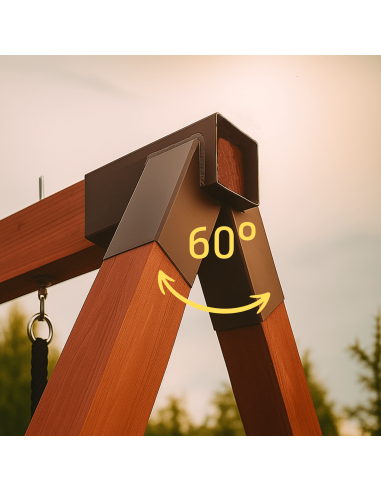 Łącznik do kantówki 100x100 mm – do huśtawki ogrodowej