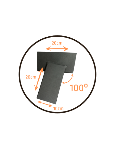 2x Łącznik do kantówki 100x100 mm – do huśtawki ogrodowej