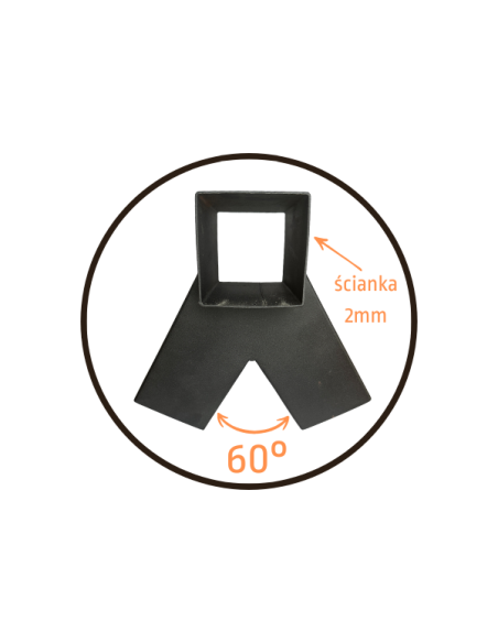 2x Łącznik do kantówki 100x100 mm – do huśtawki ogrodowej